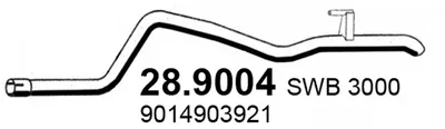 Auspuffrohr Mercedes-Benz SPRINTER 2-t Plattform/Chassis · Mercedes-Benz SPRINTER 2-t Van · Mercedes-Benz SPRINTER 2-t Bus