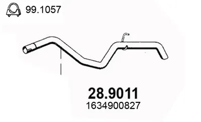 Auspuffrohr Mercedes-Benz M-CLASS