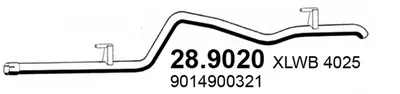 Auspuffrohr Mercedes-Benz SPRINTER 2-t Plattform/Chassis · Mercedes-Benz SPRINTER 2-t Van · Mercedes-Benz SPRINTER 2-t Bus