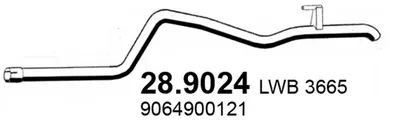 Auspuffrohr Mercedes-Benz SPRINTER 3-t Bus · Mercedes-Benz SPRINTER 3-t Van · Mercedes-Benz SPRINTER 3-t Plattform/Chassis