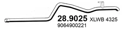 Auspuffrohr Mercedes-Benz SPRINTER 3-t Bus · Mercedes-Benz SPRINTER 3-t Van · Mercedes-Benz SPRINTER 3-t Plattform/Chassis