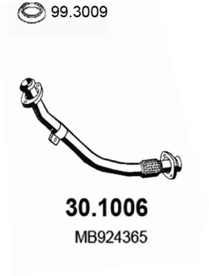 Auspuffrohr Mitsubishi PAJERO II