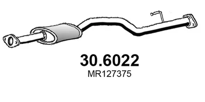 Zentrum Schalldämpfer Mitsubishi L200