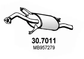 Hinterer Schalldämpfer Mitsubishi CARISMA · Mitsubishi CARISMA Saloon