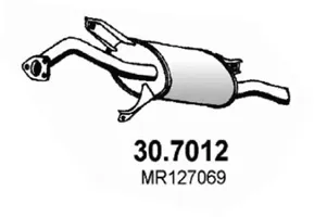 Hinterer Schalldämpfer Mitsubishi CARISMA · Mitsubishi CARISMA Saloon