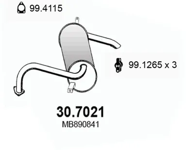 Endschalldämpfer Mitsubishi PAJERO PININ I