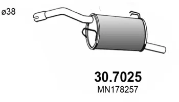 Schalldämpfer mitsubishi COLT VI