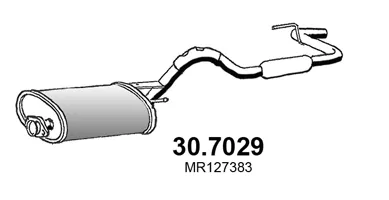 Endschalldämpfer Mitsubishi L200