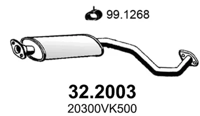 Frontschalldämpfer Nissan PICK UP · Nissan NAVARA · Nissan NP300 PICKUP