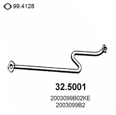 Auspuffrohr Nissan MICRA II