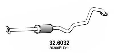 Zentrum Schalldämpfer Nissan ALMERA TINO