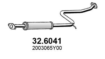 Zentrum Schalldämpfer Nissan 100NX · Nissan SUNNY III Hatchback · Nissan SUNNY III Liftback