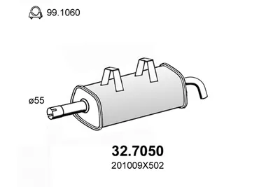Endschalldämpfer Nissan CABSTAR E