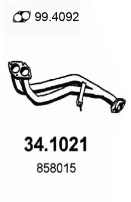Auspuffrohr Opel ASTRA F Limousine · Opel ASTRA F Cabrio · Opel ASTRA F Hatchback