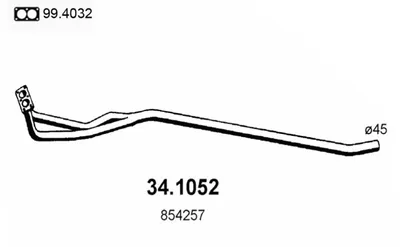 Auspuffrohr Opel MANTA B · Opel MANTA B CC · Opel ASCONA B