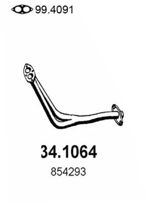 Auspuffrohr Opel ASCONA C · Opel ASCONA C Hatchback