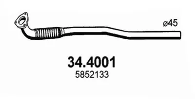 Auspuffrohr Opel ASTRA G Hatchback · Opel ASTRA G Kombi · Opel ASTRA G Limousine