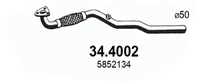 Auspuffrohr Opel ASTRA G Hatchback · Opel ASTRA G Kombi · Opel ASTRA G Limousine