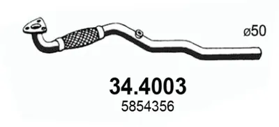 Auspuffrohr Opel ASTRA G Hatchback · Opel ASTRA G Kombi · Opel ASTRA G Limousine