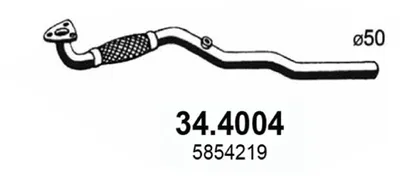 Auspuffrohr Opel ASTRA G Hatchback · Opel ASTRA G Kombi · Opel ASTRA G Limousine
