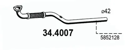 Auspuffrohr Opel CORSA C