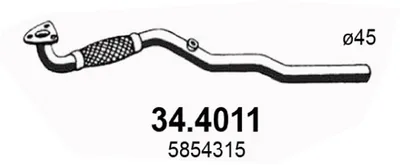 Auspuffrohr Opel ASTRA H · Opel ASTRA H Kombi · Opel ASTRA H AGB