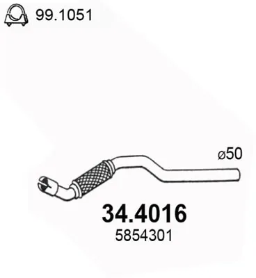 Auspuffrohr Opel ASTRA H · Opel ASTRA H Kombi · Opel ASTRA H AGB