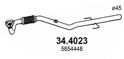 Auspuffrohr Opel VECTRA C · Opel VECTRA C GTS · Opel SIGNUM Hatchback