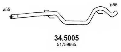 Abgasleitung Fiat CROMA · Fiat CROMA Kombi Van · Opel VECTRA C