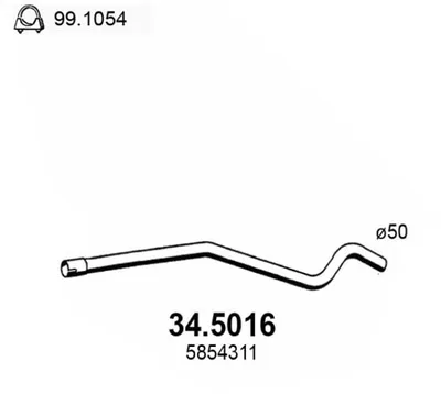 Auspuffrohr Opel ASTRA H Kombi · Opel ASTRA H Kombi Van