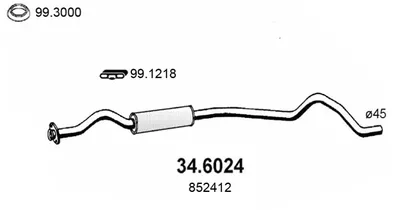 Schalldämpfer Opel KADETT D