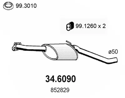 Zentrifugendämpfer Opel OMEGA A Kombi · Opel OMEGA A · Vauxhall CARLTON Mk III Kombi