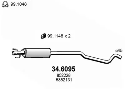 Zentrifugendämpfer Opel ASTRA G Hatchback · Opel ASTRA G Kombi · Opel ASTRA G Limousine