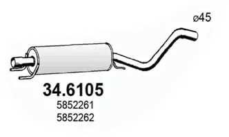 Zentrifugendämpfer Opel ASTRA G Hatchback · Opel ASTRA G Kombi · Opel ASTRA G Limousine