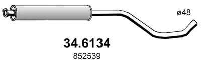 Zentrum Schalldämpfer Opel ASTRA J · Opel ASTRA J Sports Tourer · Opel ASTRA J Saloon