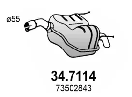 Endschalldämpfer Fiat CROMA · Fiat CROMA Kombi Van · Opel VECTRA C
