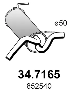Hinterschalldämpfer Opel ASTRA J · Opel ASTRA J Sports Tourer · Opel ASTRA J Limousine