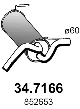 Hinterschalldämpfer Opel ASTRA J · Opel ASTRA J Sports Tourer · Opel ASTRA J GTC