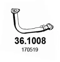 Auspuffrohr Citroën SAXO · Peugeot 106 I · Peugeot 106 II