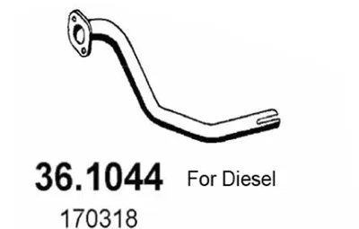 Abgasleitung Peugeot 305 I Break · Peugeot 305 II Break · Peugeot 305 I