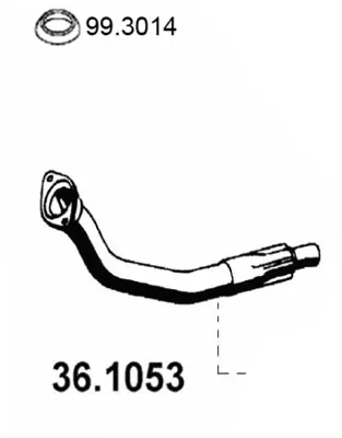 Auspuffrohr Peugeot 205 I Cabrio · Peugeot 205 II