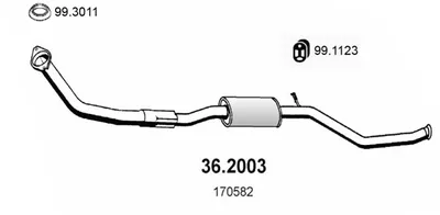 Vorne Schalldämpfer Peugeot 306