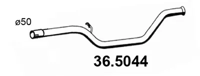 Auspuffrohr Citroën C4 I · Peugeot 307