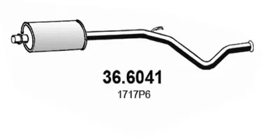 Zentrum Schalldämpfer Citroën C4 Coupe · Citroën C4 I · Peugeot 307