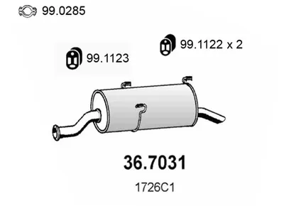 Endschalldämpfer Peugeot 306 · Peugeot 306 Break