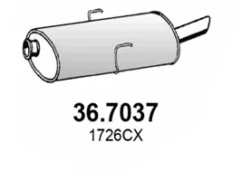 Hinterer Schalldämpfer Peugeot 406