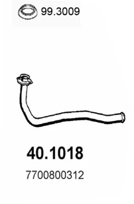 Auspuffrohr Renault RAPID Box Body/MPV · Renault CLIO I · Renault CLIO I Hatchback Van