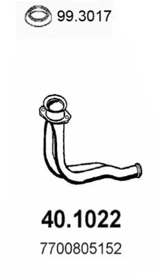Auspuffrohr Renault CLIO I