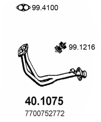 Auspuffrohr Renault 25