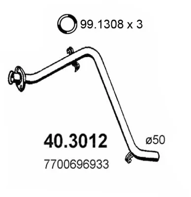 Auspuffrohr Renault ESPACE I · Renault 20 · Renault 25